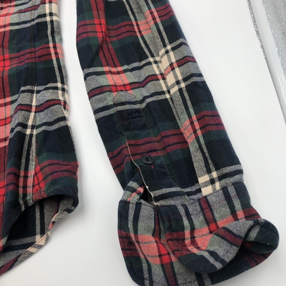 Ralph Lauren Womens Flannel Shirt Button Up Multicolored Red Green Blue Size 8 - Picture 15 of 16
